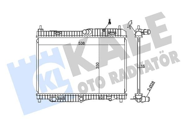 SU RADYATÖRÜ FORD FİESTA 08> 1.4 ZETEC (OTOMATİ...