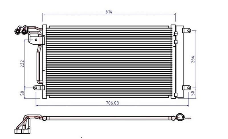 KLİMA KONDENSERİ IBIZA V-POLO 09>FABIA 10>1....