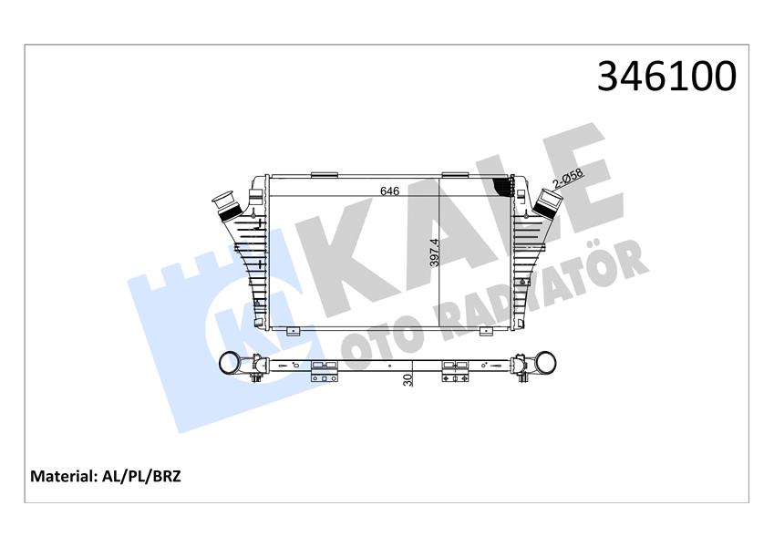 INTERCOOLER CROMA-VECTRA C-VECTRA C GTS-SIGNUM AL PL BRZ - KALE - OEM 51749913