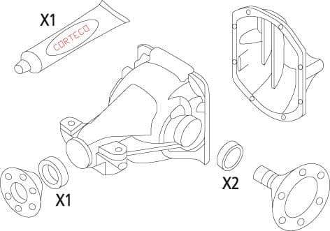 CONTA SETİ. DİFERANSİYEL KIT DSK REAR MITSUBISHI G...