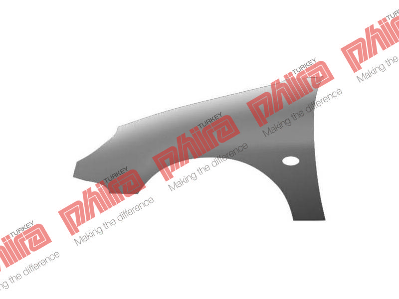 ÇAMURLUK ÖN SOL SİNYAL DELİKLİ SAC PEUGEOT 206 1998-2010 - ORAN - OEM 7840J4