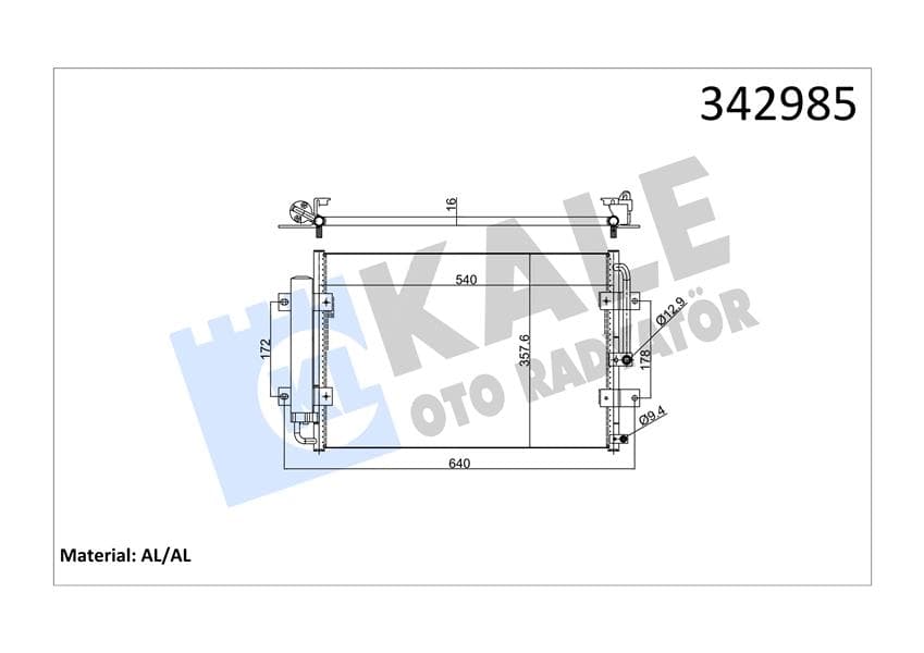 KLİMA KONDENSERİ HYUNDAI HYUNDAI H100 PORTER (AL-A...