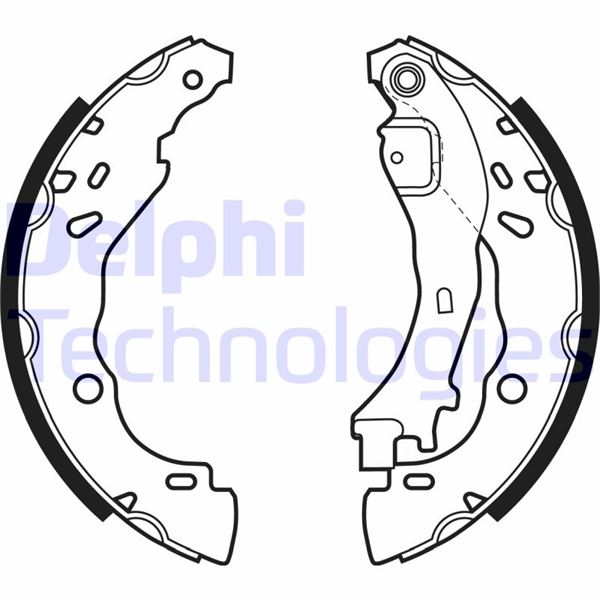 ARKA FREN BALATASI (PABUÇ) P1007 1.4 1.4HDİ 05=> - DELPHI - OEM 4241.L0