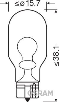 BLİSTER AMBALAJ - AMPUL W16W STOP DİPSİZ (İKİLİ AMBALAJ) - OSRAM