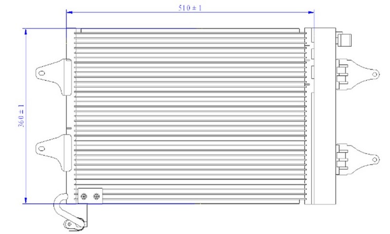 KLİMA KONDENSERİ POLO (01-09)CORDOBA(02-09)IBIZA IV-FAVBIA (99-08) 1.4TDI-1.9TDI-1.2 - ORIS - OEM 6Q0820411B