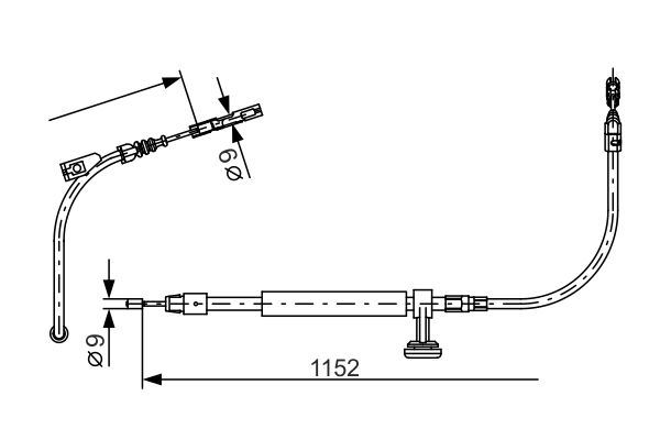 FREN HALATI ARKA MERCEDES W204 S204 C204 C207 — BOSCH 1987482332 - BOSCH - OEM A2044201085