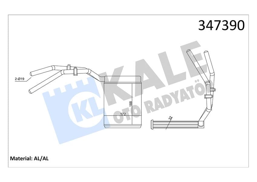 KALORİFER RADYATÖRÜ FORD FOCUS-C MAX 04>BENZİNL...