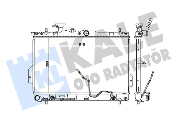 Su Radyatörü RENAULT ORJINAL 215596282R