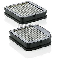 KABIN FILTRESI TAKIMI MERCEDES W210 S210 W220 C215 KARBONLU - MANN - OEM A2108301118