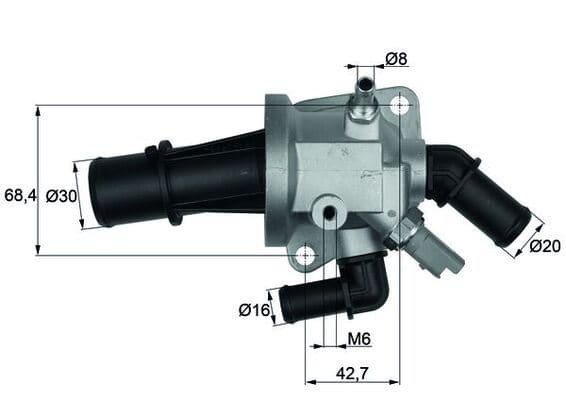 TERMOSTAT 88 °C FIAT ALBEA 03>09 DOBLO 02> P...