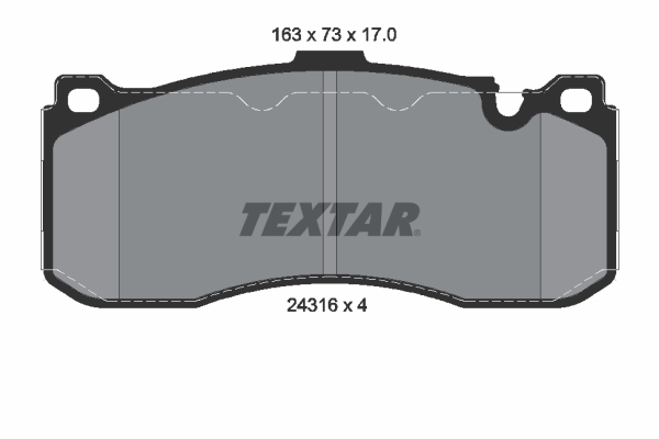 FREN BALATASI ON BMW E81 E82 E87 E88 E90 E91 E92 E - TEXTAR - OEM 34116786044