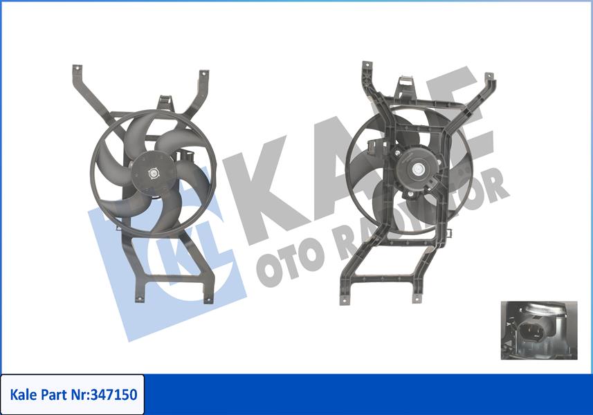 FAN MOTORU DACIA LOGAN 04> SANDERO 08> 1.4 1.5 dCi 1.6 - KALE - OEM 214817807R