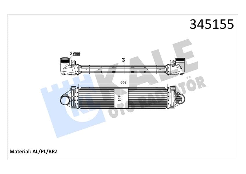 İNTERCOOLER AL/PL/BRZ FOCUS-MONDEO IV S-MAX-DISCOV...