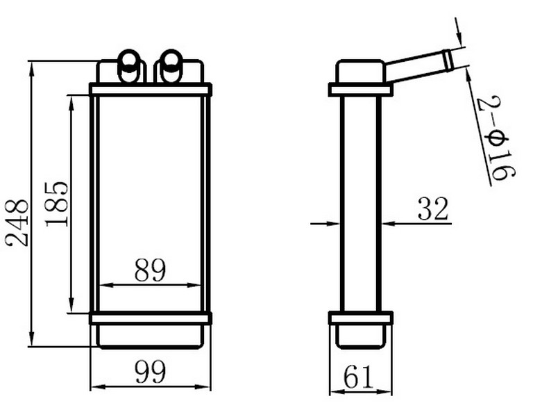 KALORİFER BRAZİNG HEATER A/M(185X90X36)OTOBÜS BASAMAK KAL - ORIS