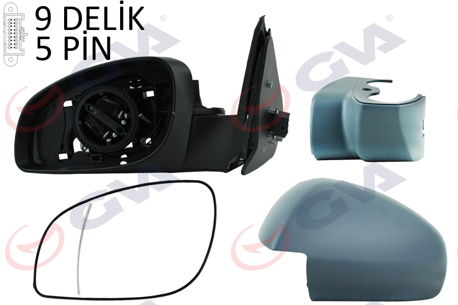 DIS AYNA ELEKTRIKLI IS.5 P.ASTARLI SOL VECTRA 2002 - 2005 - DE-GA - OEM 6428264