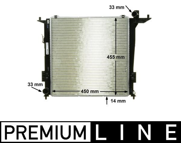 Kühlmittelkühler KIA CEED 2.0D - MAHLE