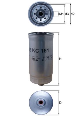 YAKIT FİLTRESİ Spin-on fuel filter — MAHLE KC161 - MAHLE