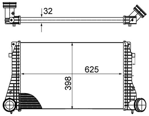 Ladeluftkühler AUDI A3/S3 VW GOLF - MAHLE