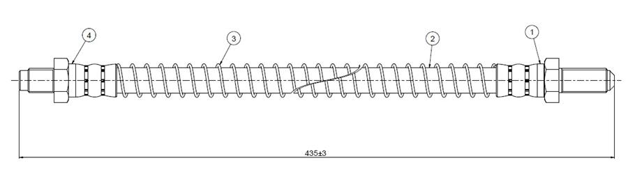 FREN HORTUMU RANGE ROVER I (AE.AN.HAA.HAB.HAM)(DEBRİYAJ) 85-94 - CAVO - OEM NRC2211