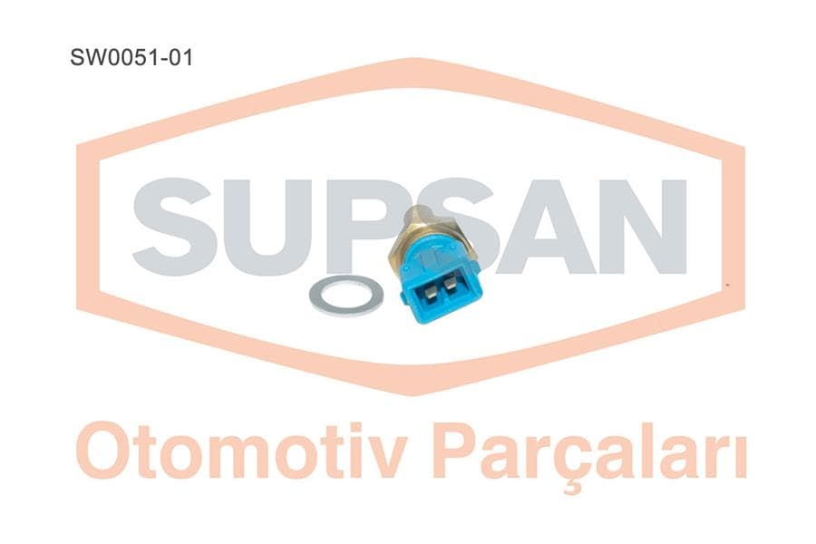 HARARET SU SICAKLIK MÜŞÜRÜ (MAVİ) OPEL VECTRA A-B-ASTRA F-OMEGA B-CALIBRA 1.8-2.0 16V AVEO-KALOS 1.2 MOVANO-BOXER-JUMPER-DUCATO-MASTER 2.8 RENAULT R19 1.7 - SUPSAN - OEM 90411977