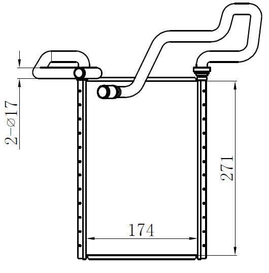 KALORİFER BRAZİNG HEATER A/M(174X270X22)ACCORD - ORIS