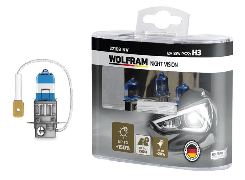 AMPUL 12V H3 55 PK22s NIGHT VISION +150% FAZLA + 2...
