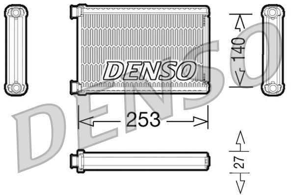 KALORIFER RADYATORU BMW E87 E90 F26 F25 E84 E92 E9 - DENSO - OEM 64119123506