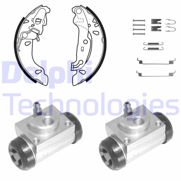 FREN PABUÇ KİTİ ARKA FORD FİESTA. KA 02/00> - DELPHI