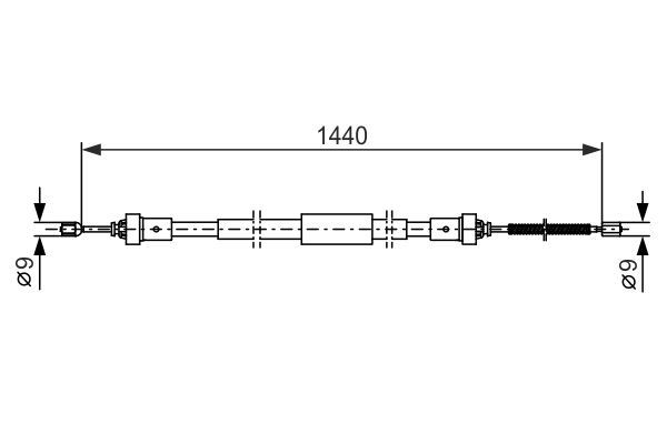 FREN TELİ. 1440 MM - BOSCH