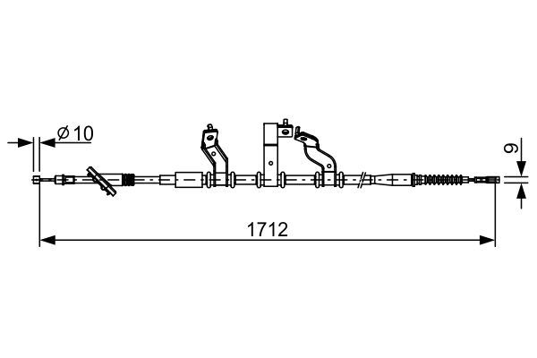 FREN TELİ. 1712 MM — BOSCH 1987482529 - BOSCH