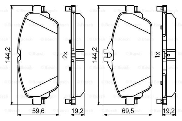 FREN BALATASI ON MERCEDES W205 S205 C205 A205 W213 S213 A238 - VALEO - OEM A0004209703