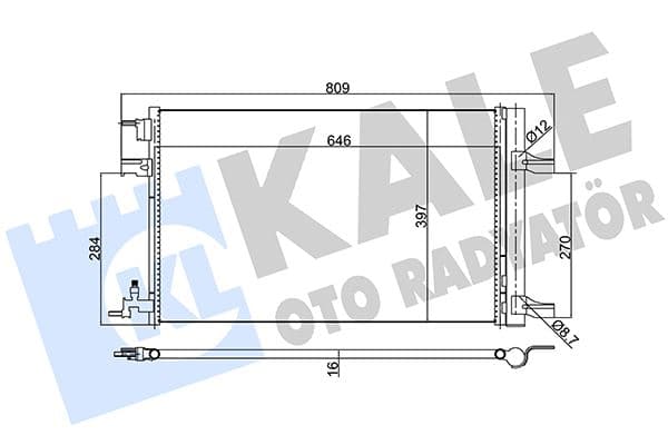 KLİMA KONDENSERİ (RADYATÖRÜ - OTOMATİK) ASTRA J-ZA...