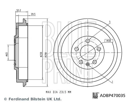 FREN KAMPANASI — BLUEPRINT ADBP470035 - BLUEPRINT - OEM 1J0609617B