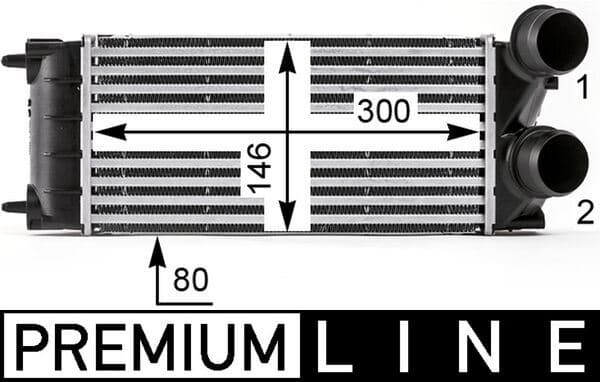 INTERCOOLER BRAZİNG INTERCOOLER A/M(300X145X76)308...