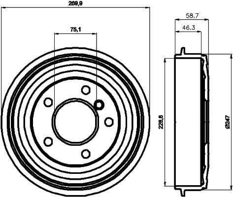 FREN KAMPANASI BMW E36 - TEXTAR - OEM 34216752366