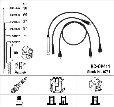 RC-OP411 ATEŞLEME KABLOSU - NGK