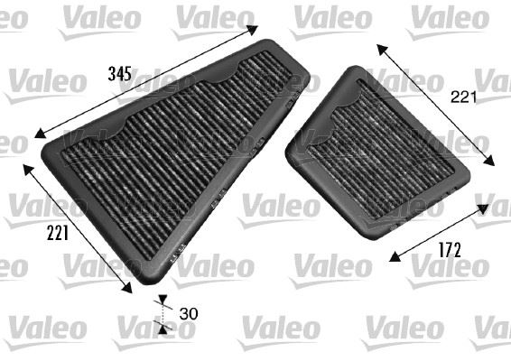 (x) POLEN FİLTRESİ KARBONLU VW PHAETON 02-08 - VALEO - OEM 3D0898644