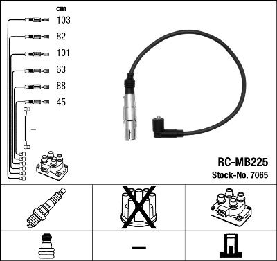 RC-MB225 ATEŞLEME KABLOSU - NGK