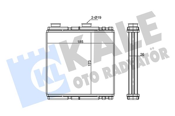 KALORİFER RADYATÖRÜ LAGUNA III )(07-15) - KALE - OEM 271150001R