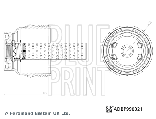 YAĞ FİLTRESİ KAPAĞI LX 460 AWD (URJ2).LX 570 AWD (URJ2) - BLUEPRINT - OEM 156200S010