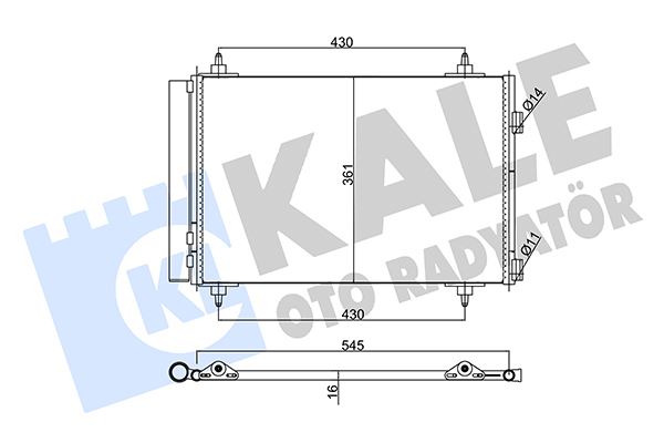 KONDENSER C4-P307 (TU5JP4) 1.6 16V (ET3J4) 1.4 16V (01-06) BERLINGO III-PARTNER TEPEE AL AL - KALE - OEM 6455GK