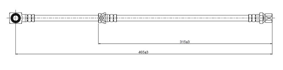 FREN HORTUMU ön Carlton 84-86 - CAVO - OEM 90209641