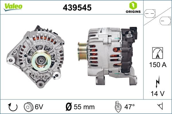 (x) ALTERNATÖR BMW 150A E81 E87 04=> E90 318D 3...