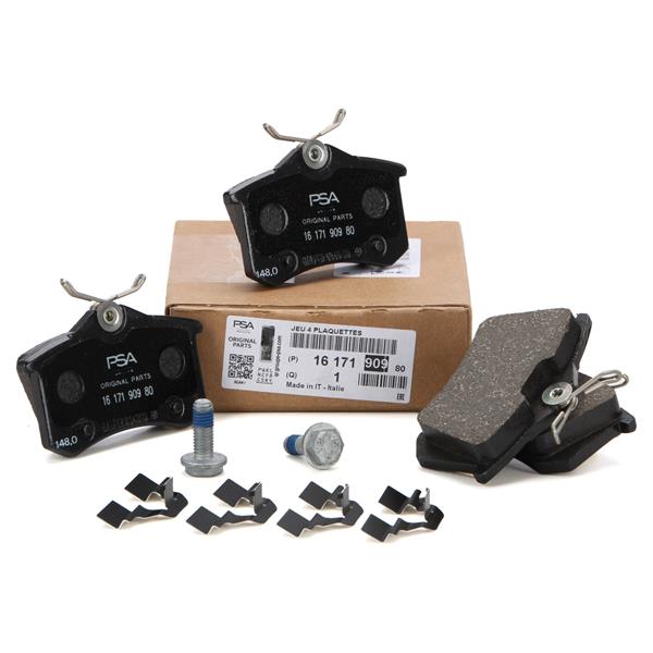 FREN BALATASI ARKA (86,8MM) PEUGEOT P1007 P307 P308 PARTNER CITROEN BERLINGO C2 C3 C4 DS4 XSARA PICASSO OPEL CROSSLAND X RENAULT CLIO III-IV FLUENCE MEGANE I-II-III-IV VOLKSWAGEN GOLF III-IV-V BORA JETTA IV - PSA - OEM 1617190980