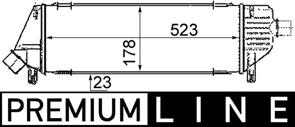Ladeluftkühler NISSAN MICRA (K12) - MAHLE