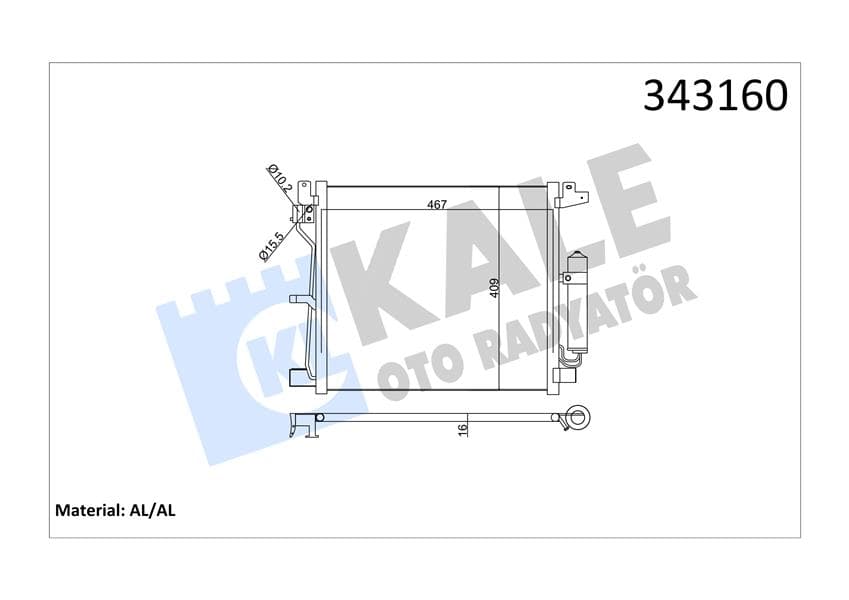 KLİMA RADYATÖRÜ (KONDENSER) NISSAN JUKE 1,5L K9K (...