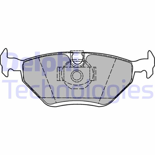 FREN BALATASI ARKA BMW E30 E36 E46 E85 E86 — DELPHI LP1423 - DELPHI - OEM 34216778168