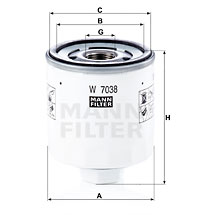 YAG FILTRESI TRANSIT V363 17>(4×4) 105PS 130PS 170PS 2.0 ECOBLUE - MANN - OEM GK3Q6714AA