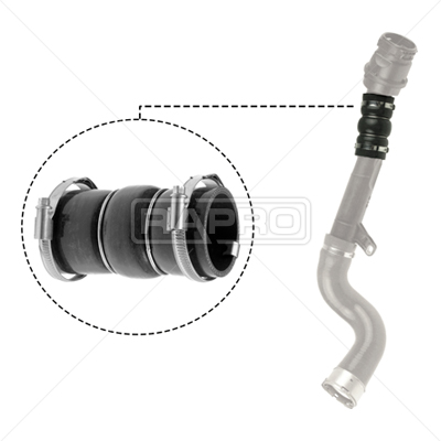 TURBO HORTUMU (KONNEKTORLU) (SLIKON) DOKKER DUSTER LODGY LOG - RAPRO - OEM 144602760R