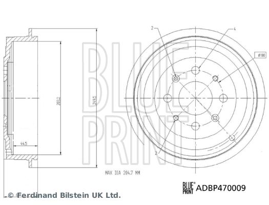 FREN KAMPANASI ADAM ADAM ROCKS ADAM S CORSA D CORSA D VAN - BLUEPRINT - OEM 568269